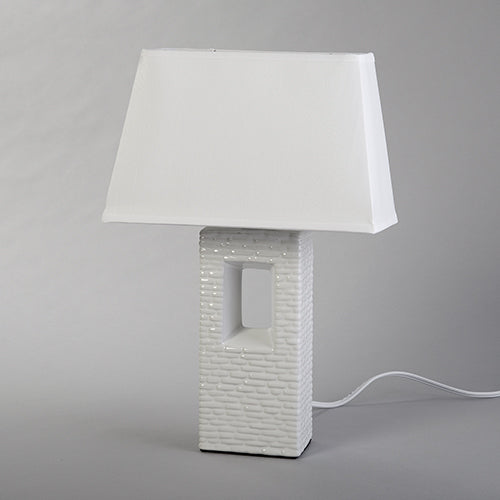 Samar Ceramic Table Lamp White