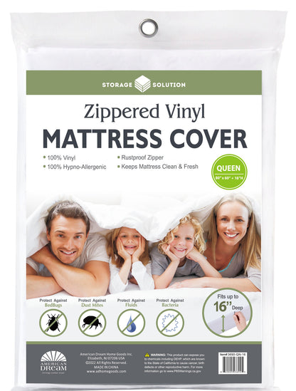 Queen16" PVC Mattress Cover with Zipper