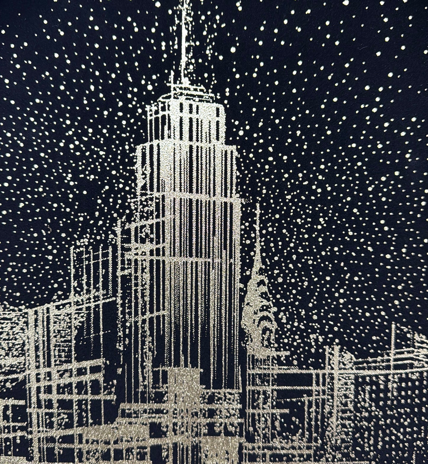 Framed velvet w/ gold foil