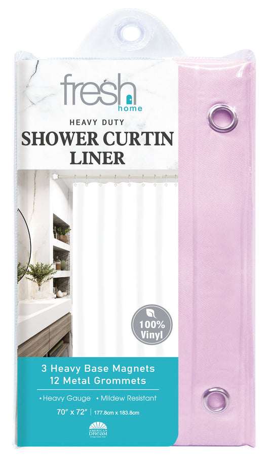 Purple PVC Shower Curtain Liner