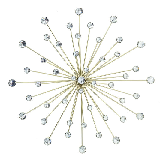 20" ROUND METAL JEWEL BURST IN ASSORTED FINISHES