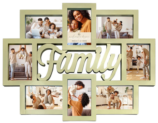 8 OPENING FAMILY PHOTO COLLAGE - SIZE: 22.5" x 17.5"