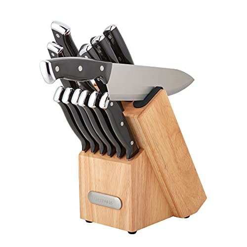 Farberware Edgekeeper Triple Riveted Knife Block Set with Built-in Sharpener - Thumbnail 2