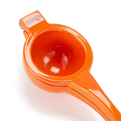 Dominion Premium Quality Metal Orange Squeezer, Citrus Juicer, Manual Press for Extracting the Most Juice Possible - Orange Juicer (Orange)