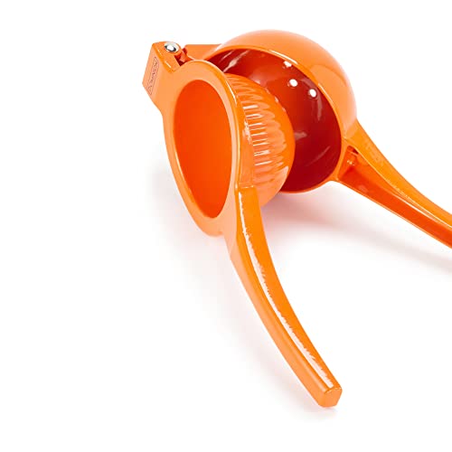 Dominion Premium Quality Metal Orange Squeezer, Citrus Juicer, Manual Press for Extracting the Most Juice Possible - Orange Juicer (Orange)