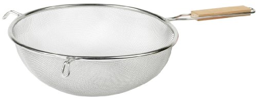 10" IMUSA Stainless Steel Strainer with Wood Handle