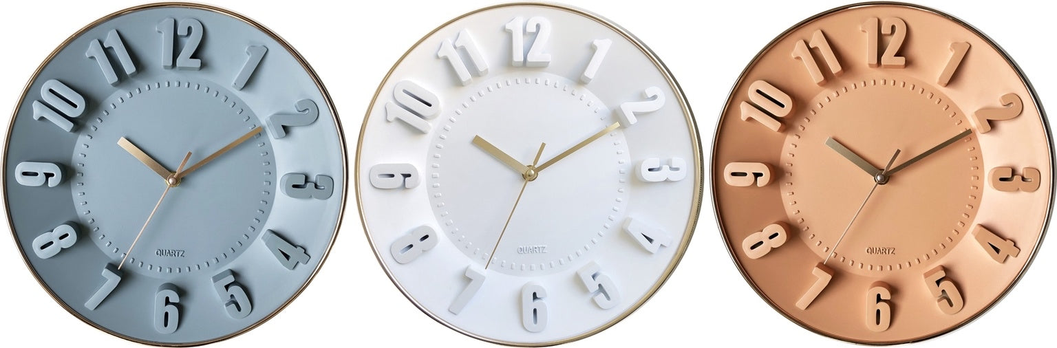 3D WALL CLOCK - SIZE: 11"