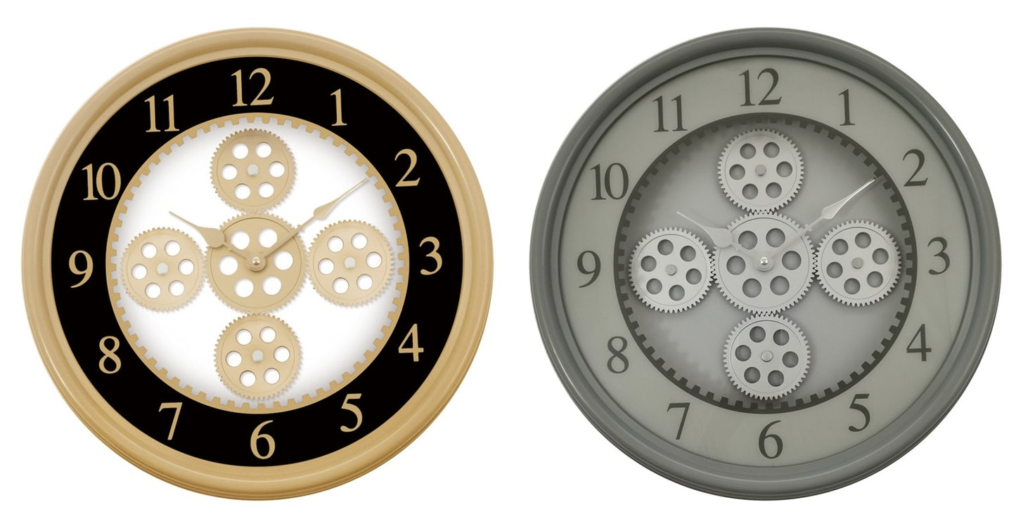 18" MECHANICAL GEARS CLOCK