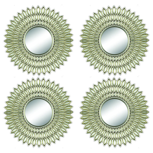 4PC -10"MIRROR SET IN CHAMPAGNE - SIZE: 4 - 10" Mirrors