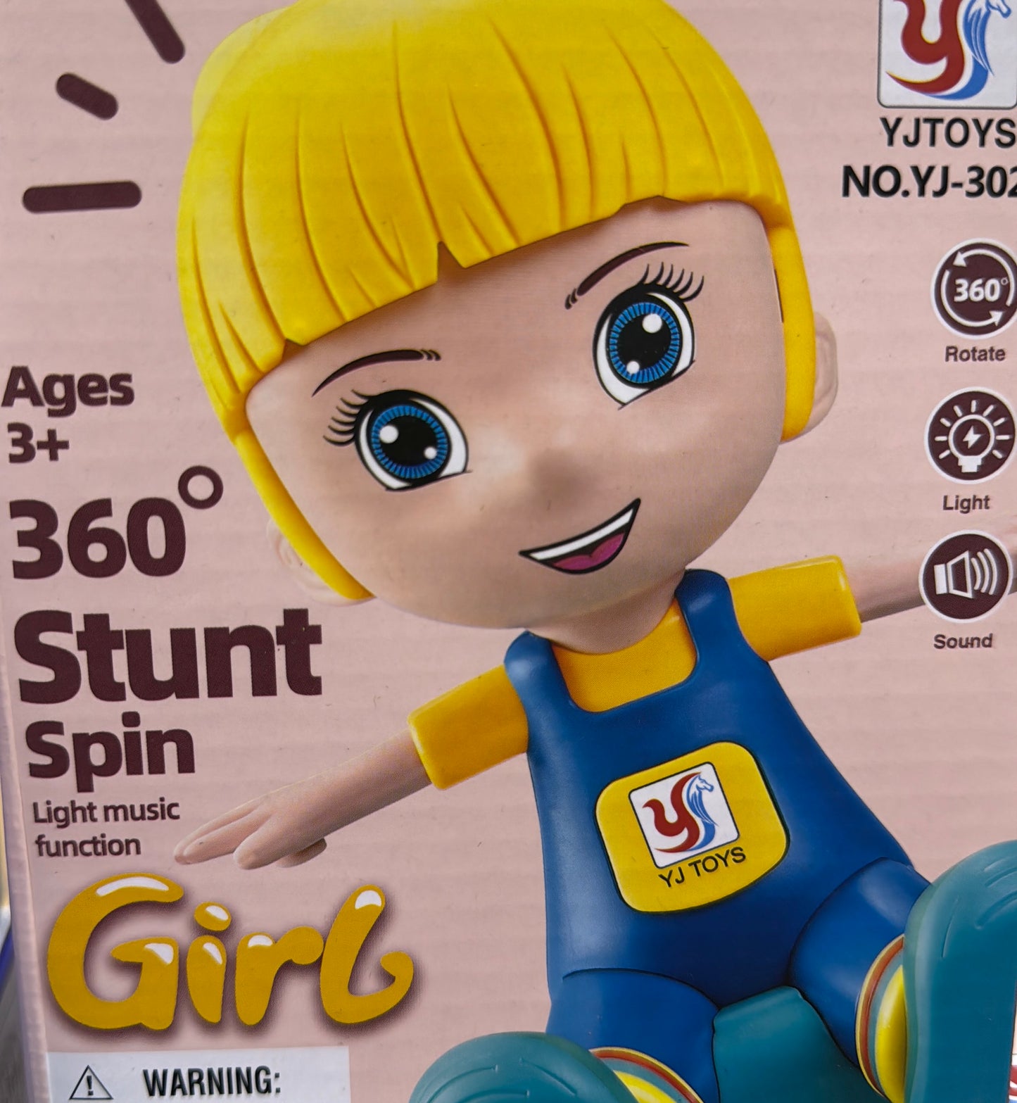 360 stunt spin girl