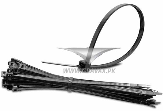 12" 100pc Black Cable Tie