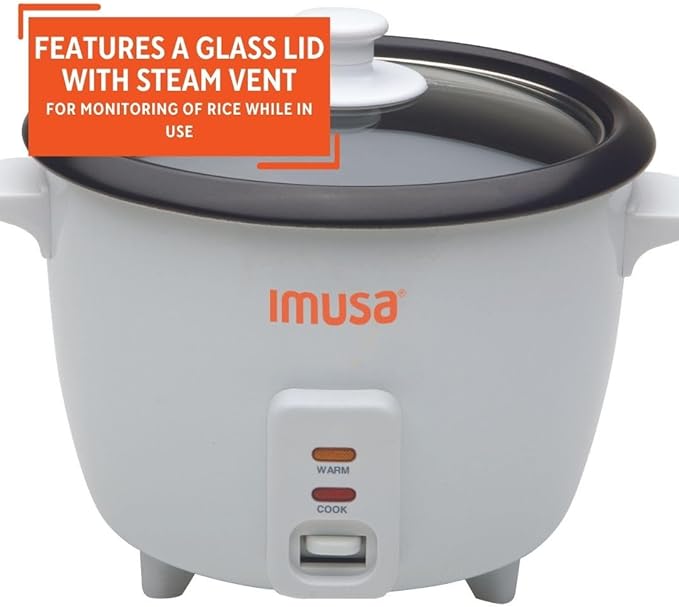 IMUSA USA GAU-00012 Electric NonStick Rice Cooker 5-Cup