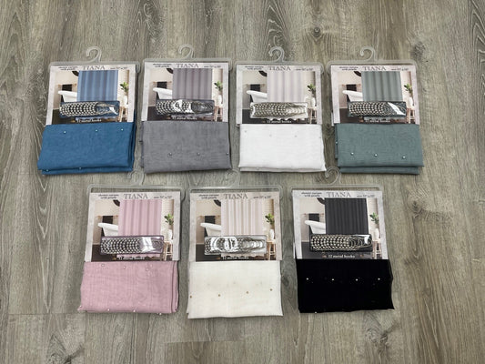 TIANA SHOWER CURTAIN 72"X72" W/ HOOKS