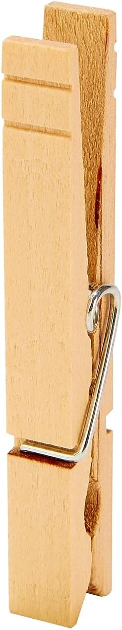 Woolite Extra Large Wooden Clothespins - Pack of 100