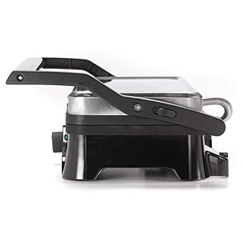 Dominion 2-in-1 Nonstick Panini Press & Sandwich Grill, Opens 180-Degree Gourmet Sandwich Maker, Floating Hinge Fits All Foods, Contact Grill with Rem