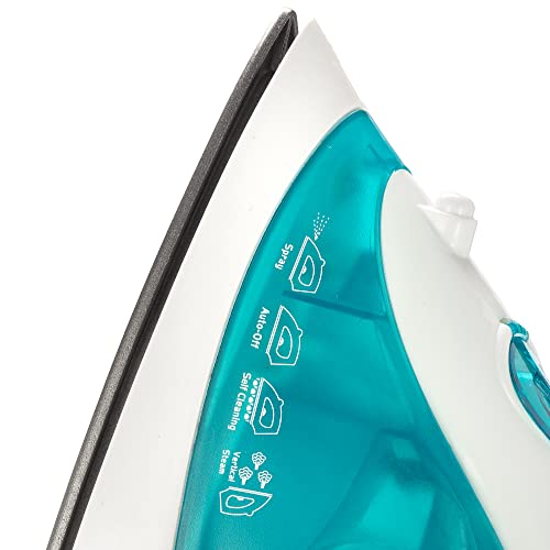 Dominion Advanced Steam Iron for Clothes with Non-Stick Soleplate, Lightweight 1200W Iron with Vertical Steam and Adjustable Thermostat Control, Self