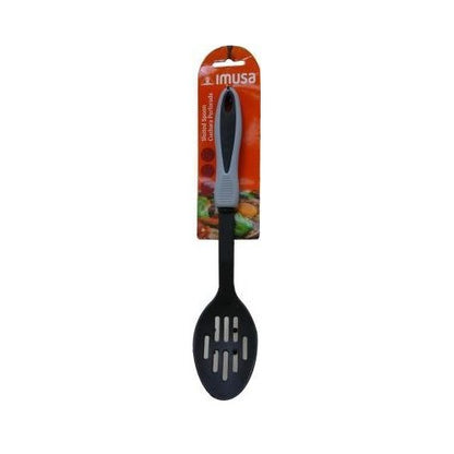 Imusa Nylon Slotted Spoon with Gray Handle