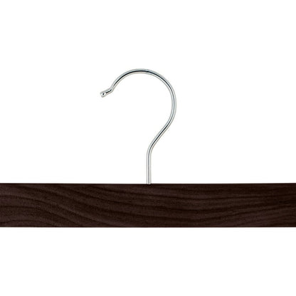 Simplify 2-Pack Mahogany Wood Skirt and Pants Hangers, Adult Size