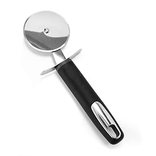 Dominion Pizza Cutter Wheel - Premium Stainless Steel Pizza Slicer - Easy to Clean & Cut Pizza Wheel - Super Sharp, Non-Slip Handle & Dishwasher Frien
