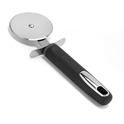 Dominion Pizza Cutter Wheel - Premium Stainless Steel Pizza Slicer - Easy to Clean & Cut Pizza Wheel - Super Sharp, Non-Slip Handle & Dishwasher Frien