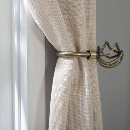 Home Details Royal Twist Curtain Holdbacks in Antique Bronze Finish