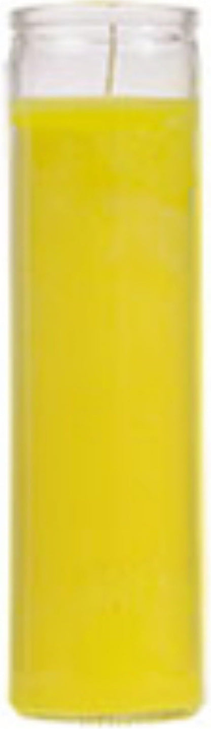 7 day All Purpose Tall Devotional Prayer Container Candle - Yellow