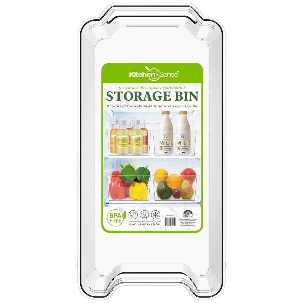 Fridge Storage Bin with Handle - 12.4" x 6.1" x 3.5"