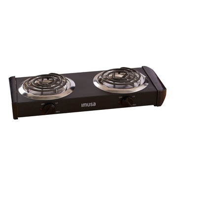 IMUSA Electric Double Burner 1750-Watts , Black