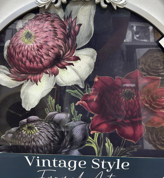 Vintage style framed art