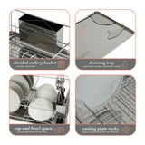 Kitchen Details Twisted Chrome 3 Piece Dish Rack