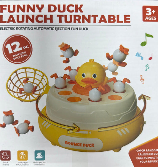 Funny duck launch turntable