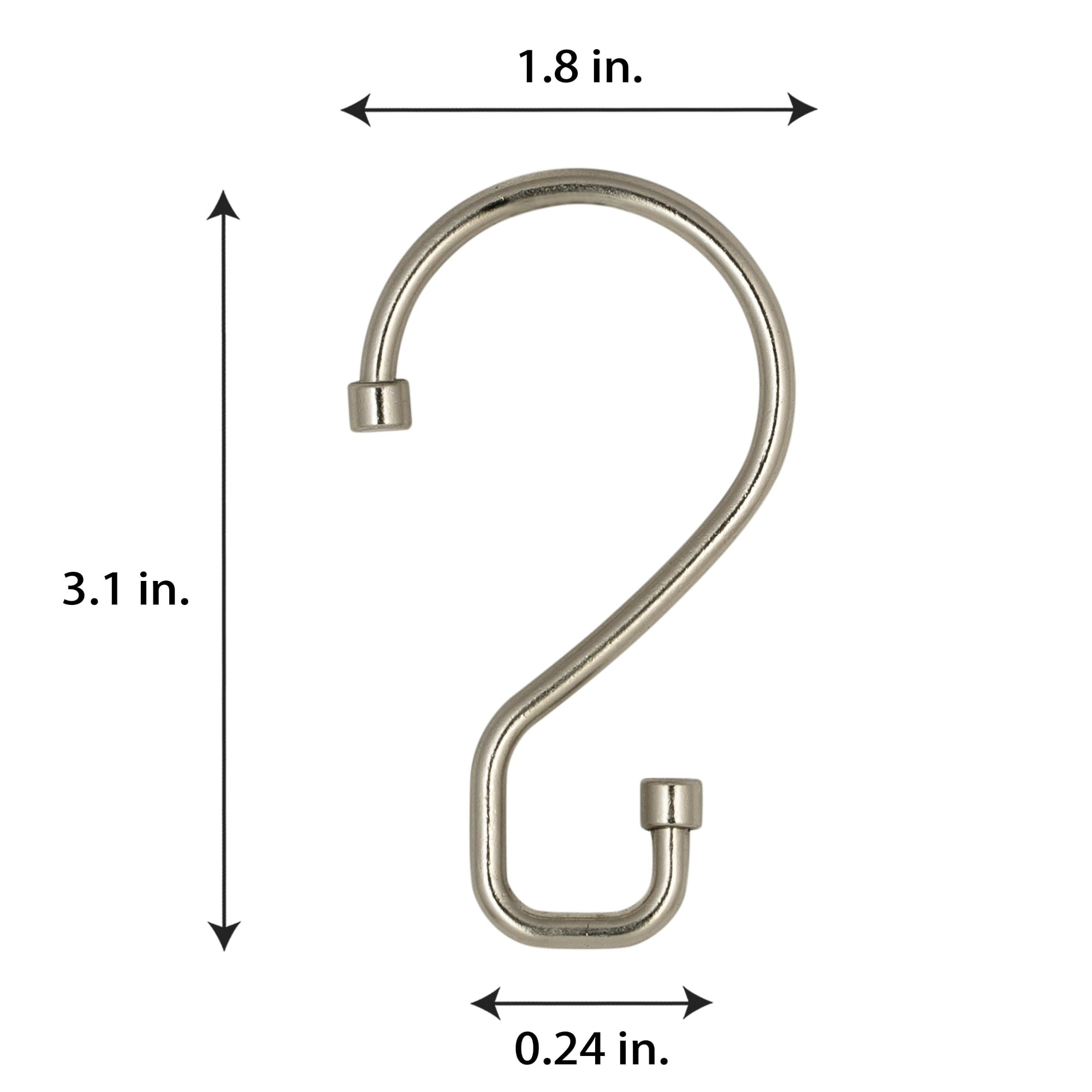 Bath Bliss S-Hook Shower Curtain Rings - Thumbnail 5