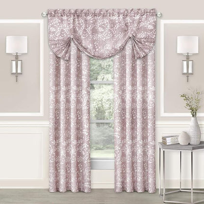 Achim Home Furnishings Charlotte Pleated Roman Valance - Blush