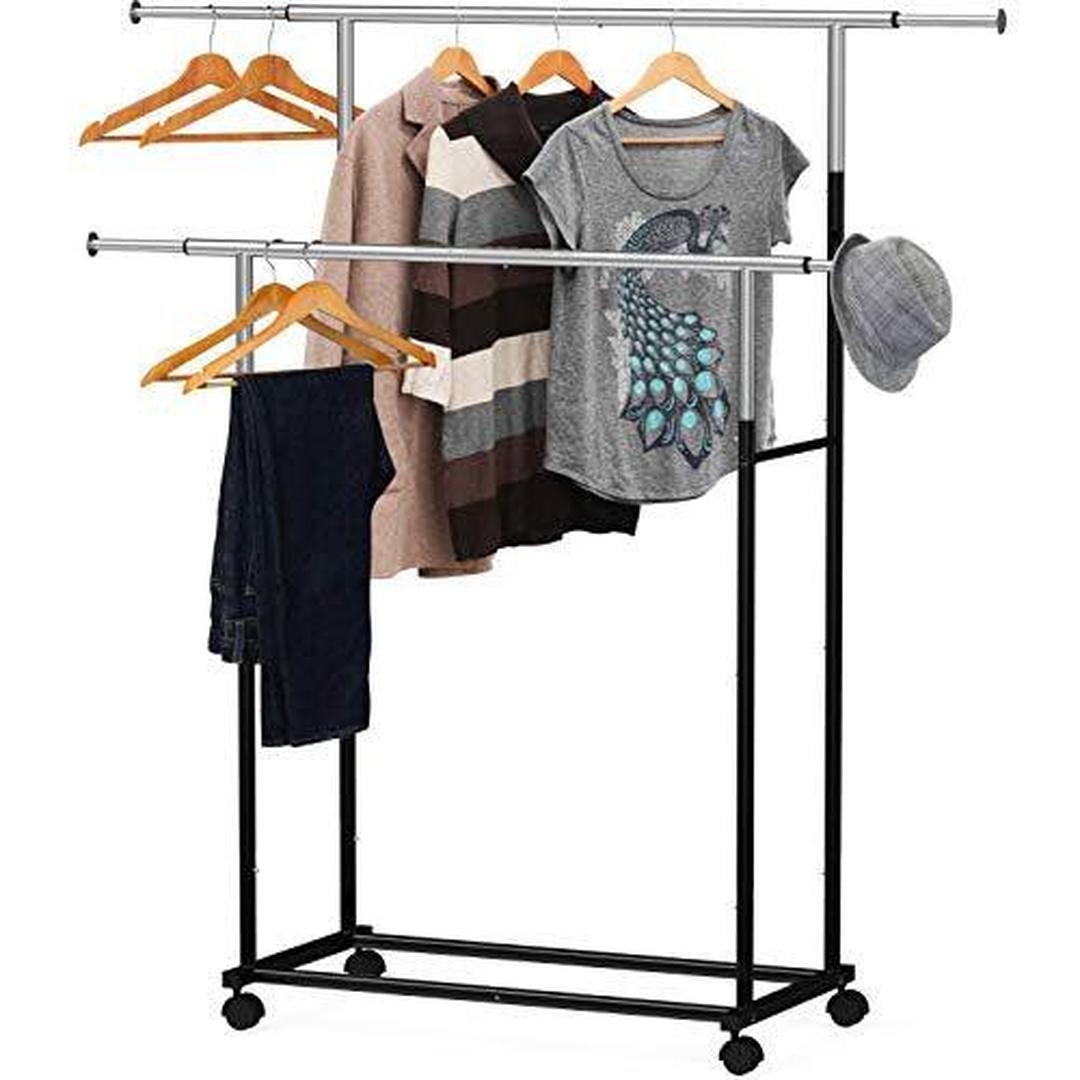 DOUBLE GARMENT RACK 2 TIER