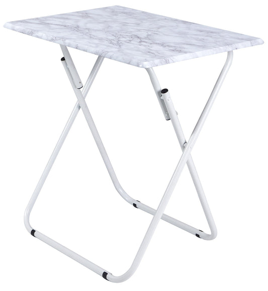 White Marble  Jumbo EZ Tray Table 29"x20"x28"