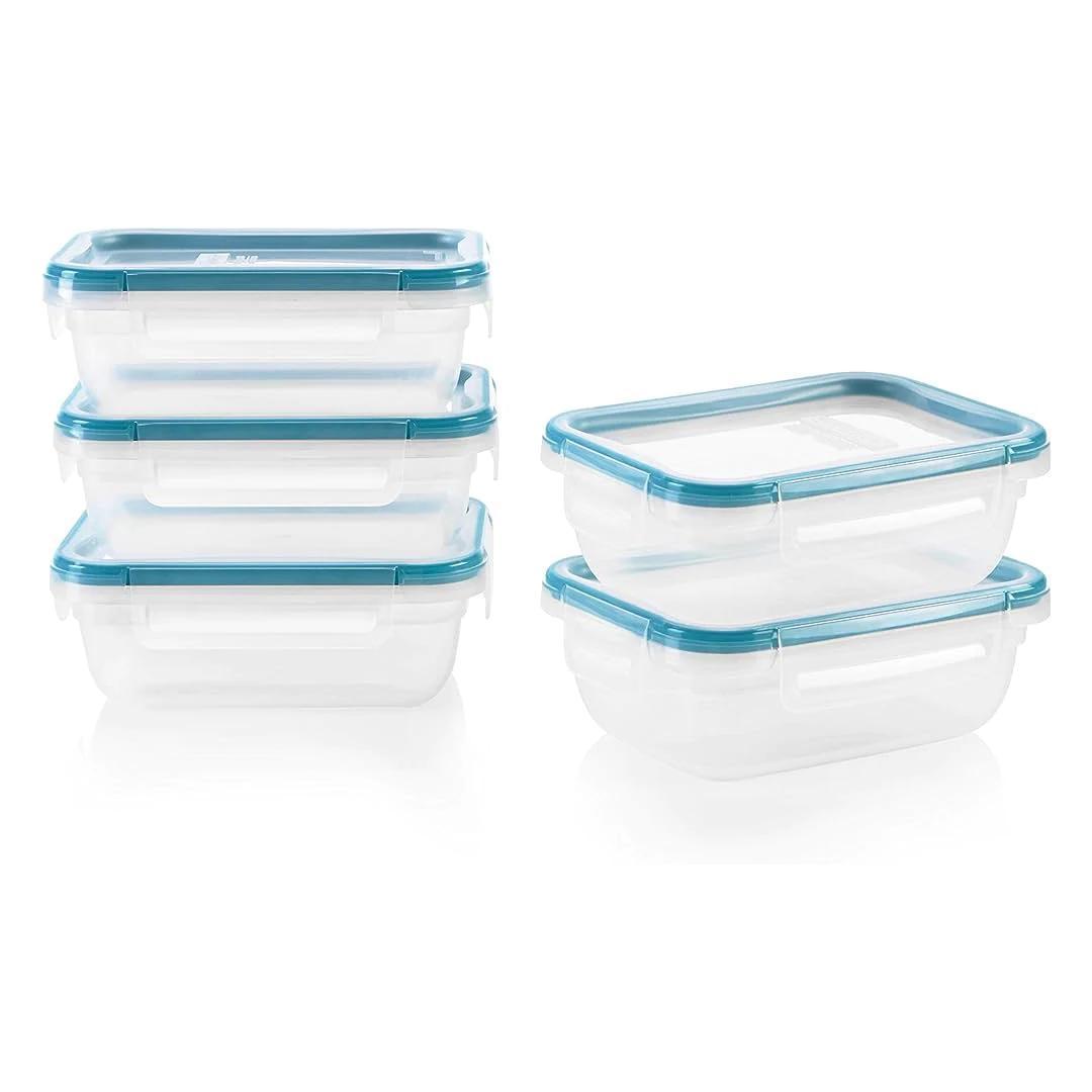 10 Pc Rectangle Clear View Top, Durable Storage Set