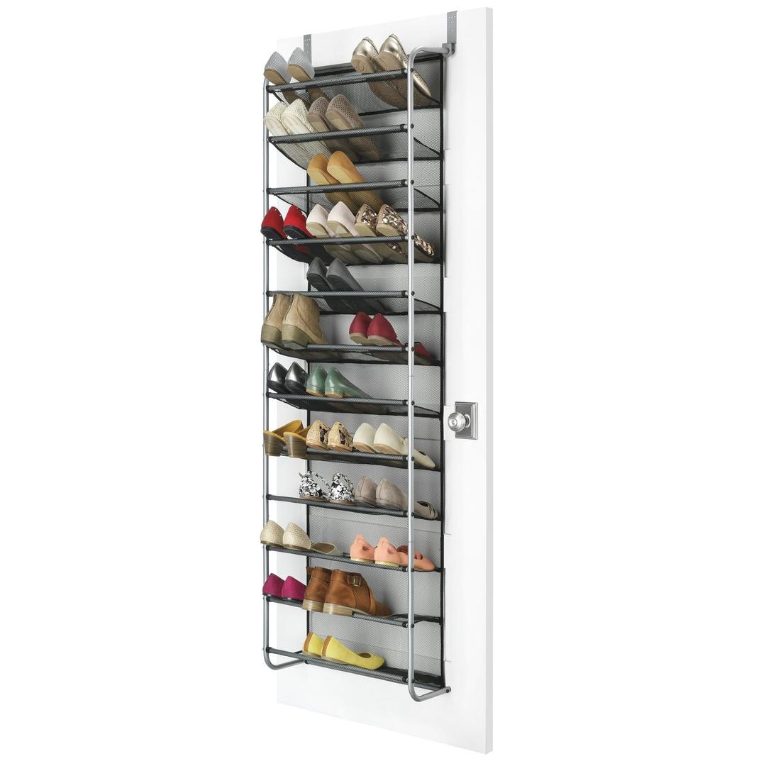 Mainstays 12-Tier Over the Door Shoe Rack - Thumbnail 5