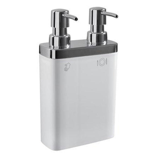Kitchen Details Dual Pump Soap & Lotion Dispenser in White