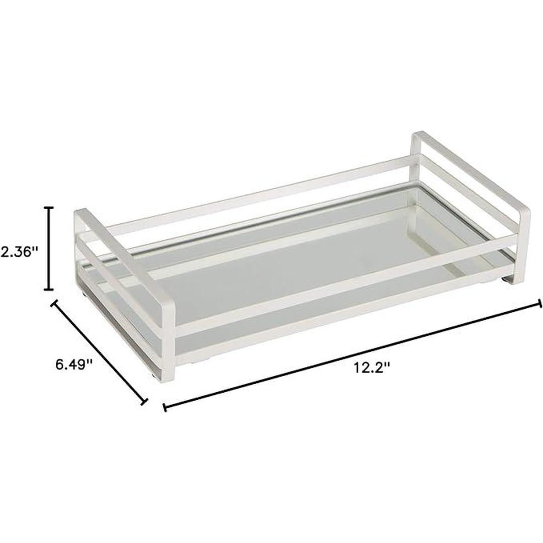 Flat Wire Over the Tank Vanity Tray White - Home Details