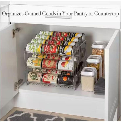 Kitchen Details 3 Tier Can Storage Organizer Rack