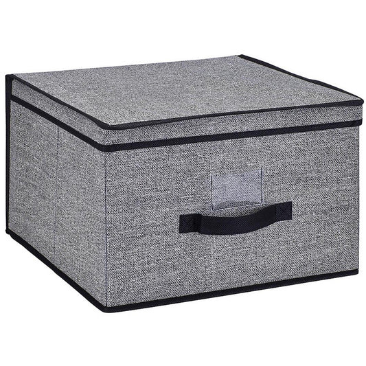 Simplify Jumbo Black Storage Box - L16"x W16"x H10"