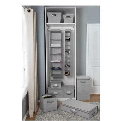 Simplify Heather Gray 20-Pocket Shoe Organizer | 54" X 22" | Michaels