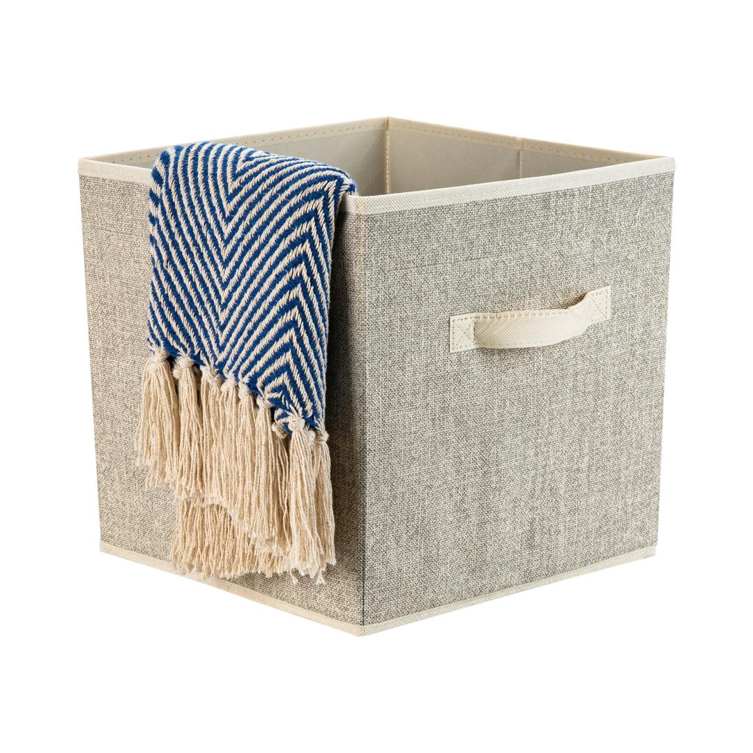 Simplify Collapsible Storage Cube in Faux Jute