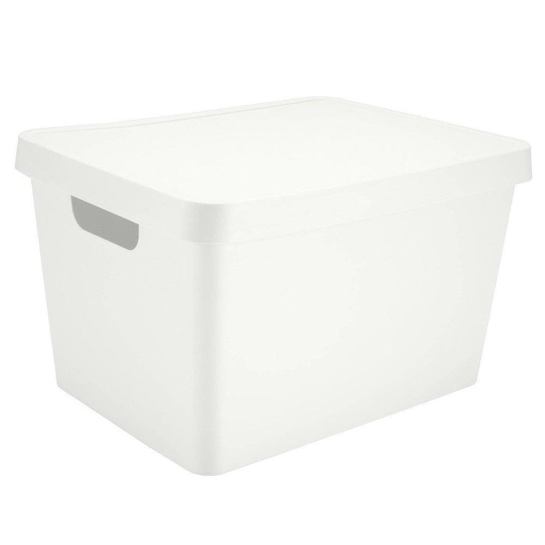 Simplify Large Vinto Storage Box with Lid in White