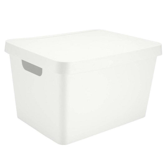 Simplify Large Vinto Storage Box with Lid in White