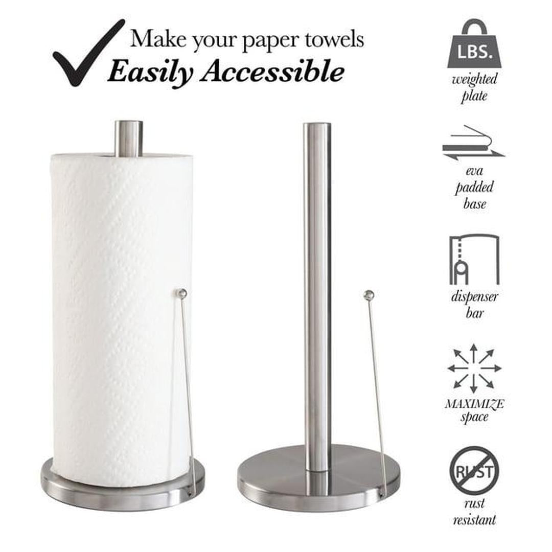 Kitchen Details Paper Towel Holder Stainless Steel