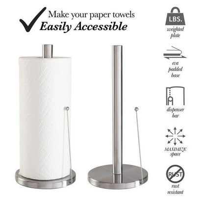 Kitchen Details Paper Towel Holder Stainless Steel