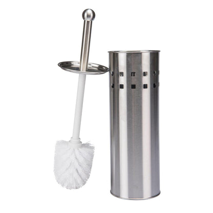 Bath Bliss Stainless Steel Toilet Brush with Air Vents