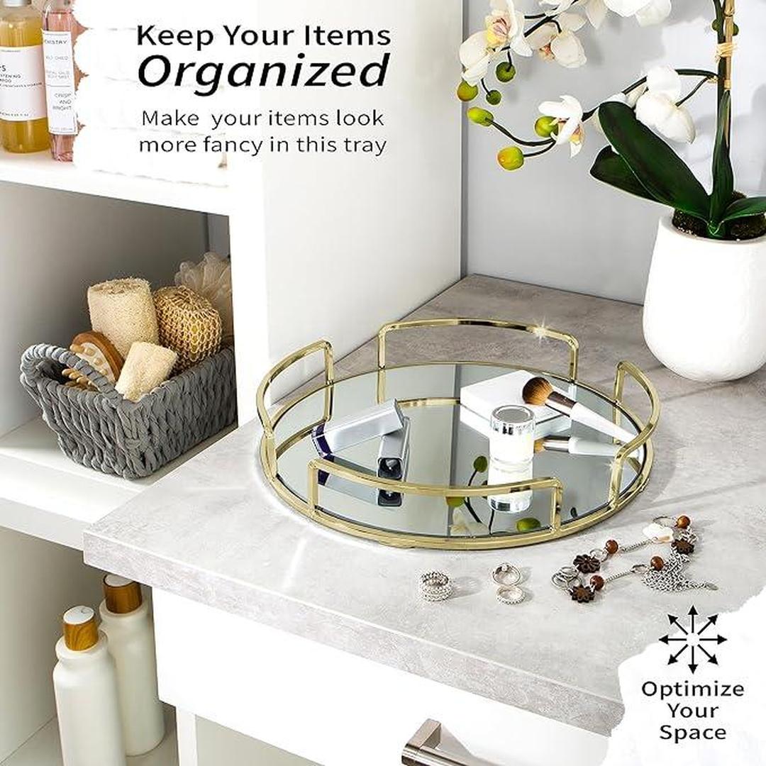 Kennedy International Vanity Tray, One Size , Gold