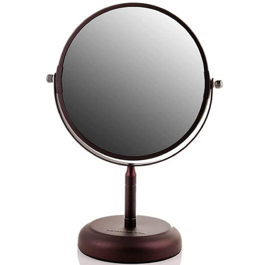 OVENTE 7'' Tabletop Vanity Makeup Mirror, Spinning Double Sided Round Magnifier